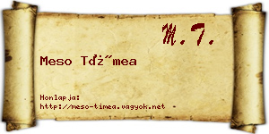 Meso Tímea névjegykártya